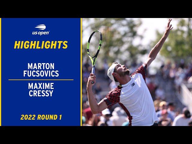 Marton Fucsovics vs. Maxime Cressy Highlights | 2022 US Open Round 1