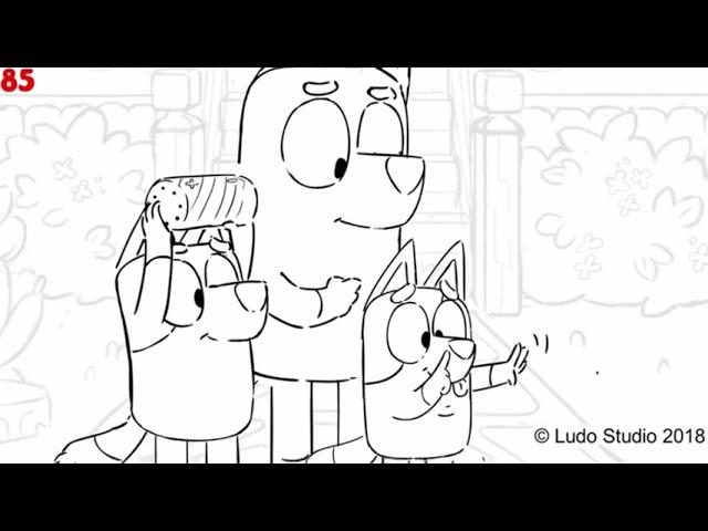 Bluey - “Fairies” Storyboard / Animatic (Copyright Ludo Studios)