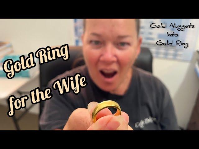 Gold nuggets into a Gold Ring! How to make a gold ring with gold nuggets. #Jenkosgold