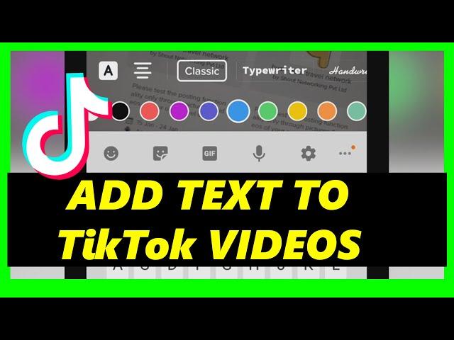 How to Add Text to TikTok Videos at Different Times