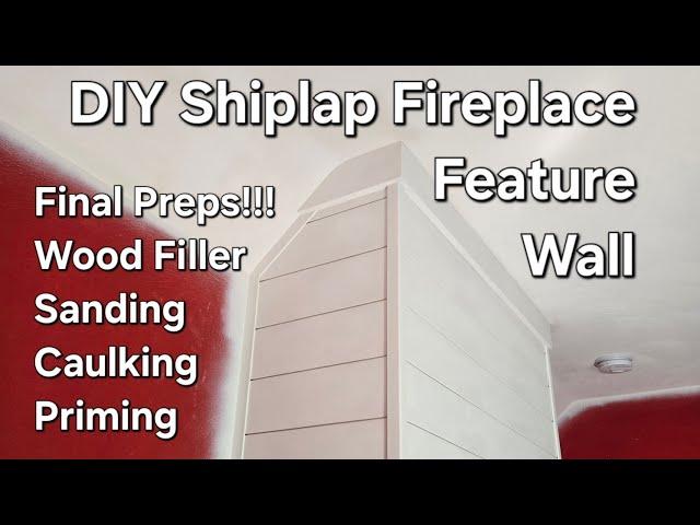 Fireplace Feature Wall Pt 5 Finish Details Prep For Paint