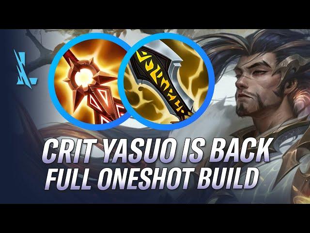 CRIT YASUO IS BACK FULL ONESHOT BUILD | YASUO WILD RIFT GAMEPLAY | RiftGuides | WildRift