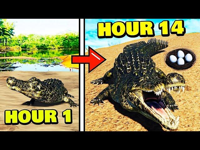 Surviving As A BABY DEINOSUCHUS in Prior Extinction Roblox