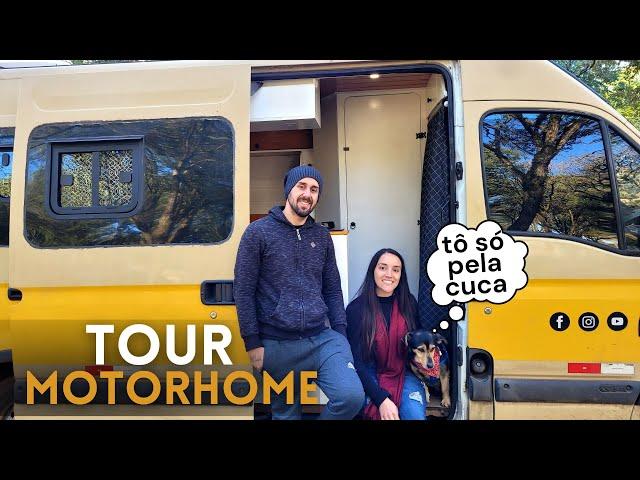 TOUR do MOTORHOME artesanal RENAULT MASTER | Casa completa! Tem até banheiro