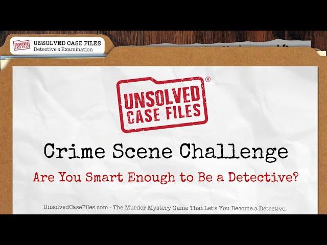 Detective Skills Test - CSI Exam - See if You're a Good Detective in 2 Minutes