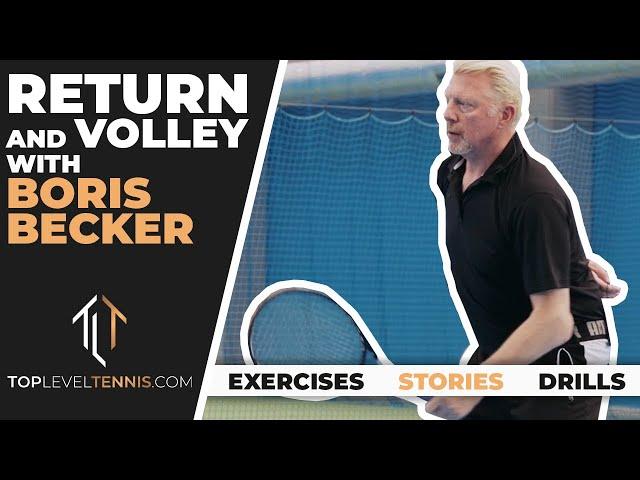 Play With Your VOLLEY And RETURN Like Boris Becker | Top Level Tennis