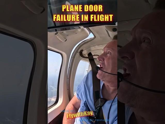 Plane Door Failure in Flight Emergency #shorts #aviation