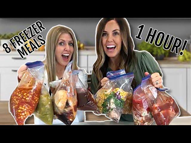 8 Freezer Meals in ONE Hour! Instant Pot and Slow Cooker!