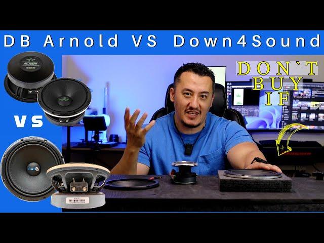 DOWN4SOUND PRO AUDIO 6.5" D4S-65 V2 VS Deaf Bonce Arnold 6.5 Midrange speaker sound Battle