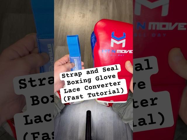 How to use Strap and Seal Boxing Glove Lace Converter #secondsout #boxingequipment