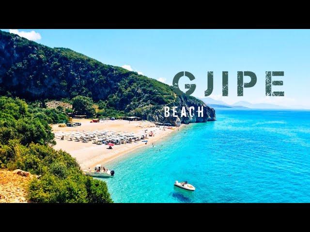 Gjipe Beach - Albania   Walk Tour | Plaza Gjipe Albanska Rivijera 4K