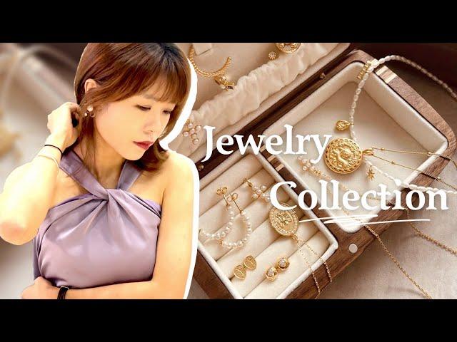 My 2021 Jewelry Collection and Try On | Pearl Earrings and Pearl Necklace