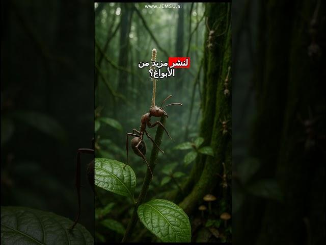 فطريات تتحكم في الحشرات وتجعلها تصعد للأعلى قبل القضاء عليها في الغابات المطيرة
