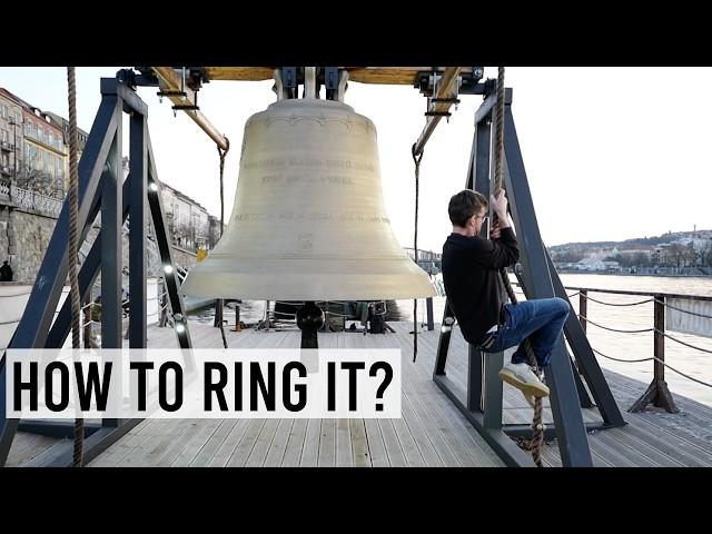 You can ring this massive 10 ton bell in Prague - for free!