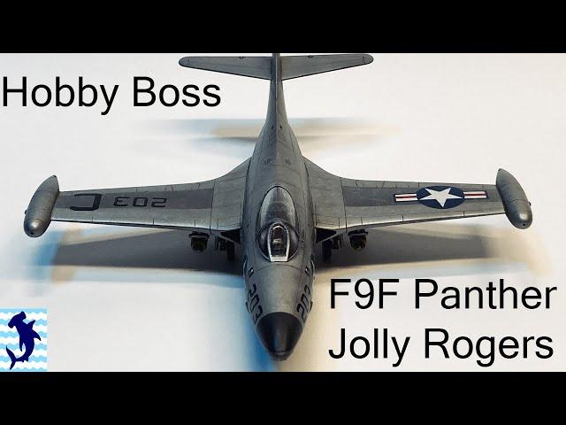 Hobby Boss F9F Panther 1/72 Scale Full Build | Jolly Rogers