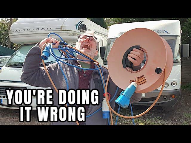 SECRET to NEVER have Tangled Motorhome Electric Hook-up Cables EVER AGAIN