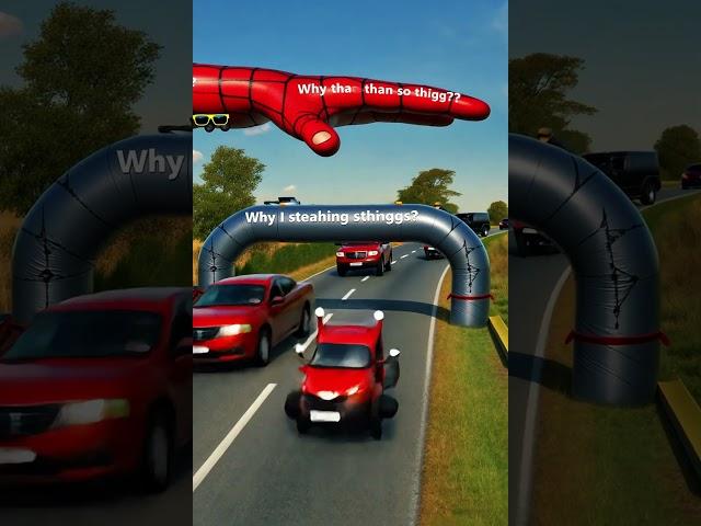 Giant Hand Said “YOU SHALL NOT PASS!” #shorts #beamngdrive #automobile #animation
