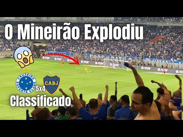 Épico Torcida do Cruzeiro explode Mineirão apos penalidades contra Boca Juniors