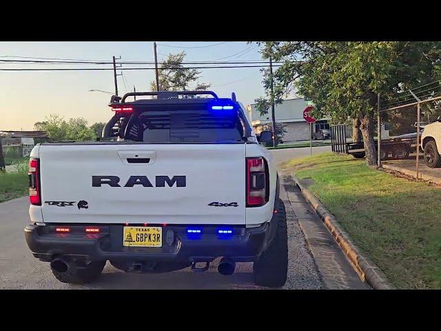 Ram TRX Feniex Police Lights by EFS Houston Emergency Fleet Service