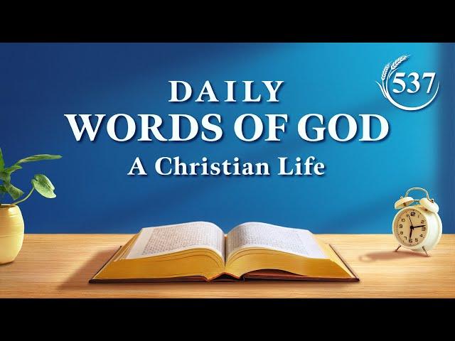 Daily Words of God: Entry Into Life | Excerpt 537