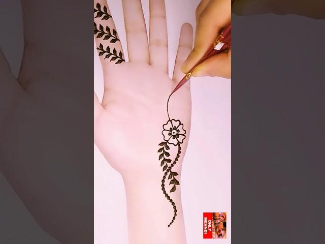 Eid special mehndi design| flower mehndi design| latest front hand mehndi design|