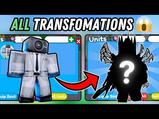 TRANSFORMING Fan's INVENTORIES Full Movie! [Roblox Toilet Tower Defense]