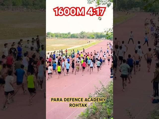 1600M 4:17 time PARA DEFENCE ACADEMY ROHTAK #rpf #army #1600mtrruning #1600mtrruning