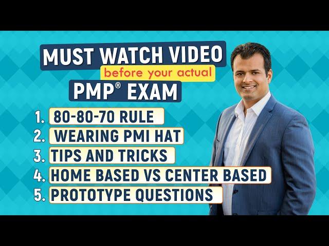 PMP Most Important Video Before Actual PMP Exam ! PMP Exam Day Strategies (2025)