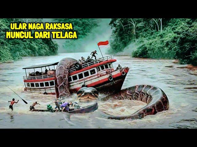 Viral !! Detik-detik Ular Naga Raksasa Keluar Dari Dalam Telaga Gegerkan Warga