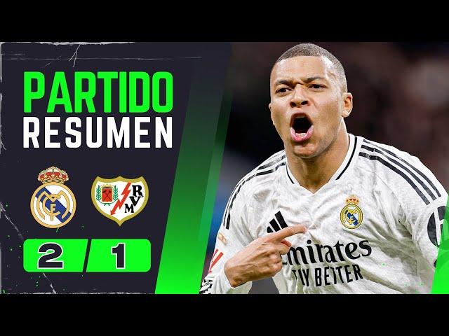 Reall Madriid vs Rayo Vallecaano 2-1 Resumen Y Goles (09/03/2025)