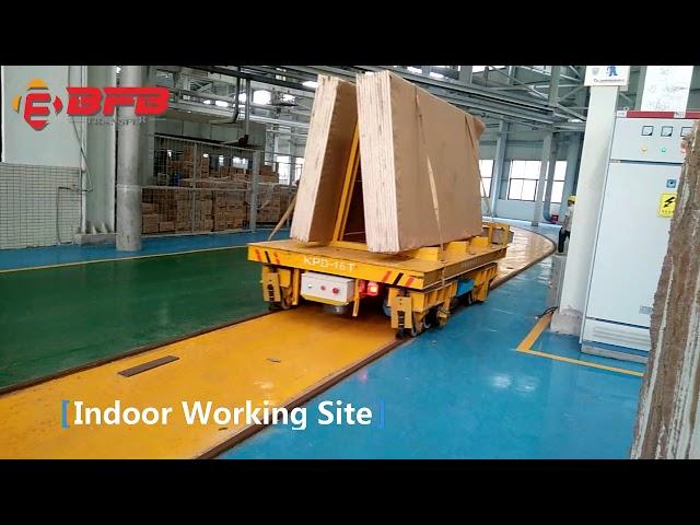 Indoor Outdoor Machine Handling Transfer Trolley On Rails With Turning System