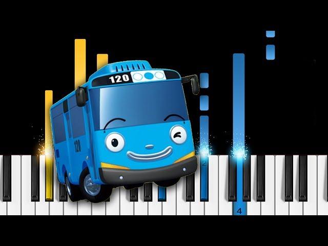 Tayo the Little Bus - Opening Theme Song - Piano Tutorial / Piano Cover