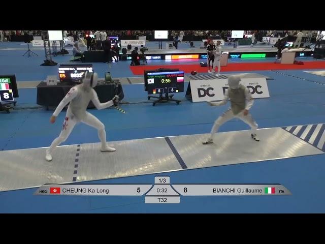 Washington DC Grand Prix 2024 SMF - L32 - Cheung Ka Long HKG v Guillaume Bianchi ITA