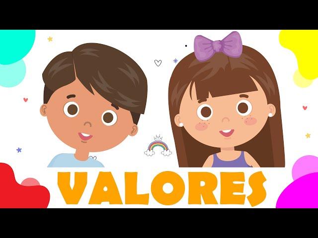 LOS VALORES para niños ¿QUÉ SON? ¿CUÁLES SON? 5 ejemplos |  Resumen