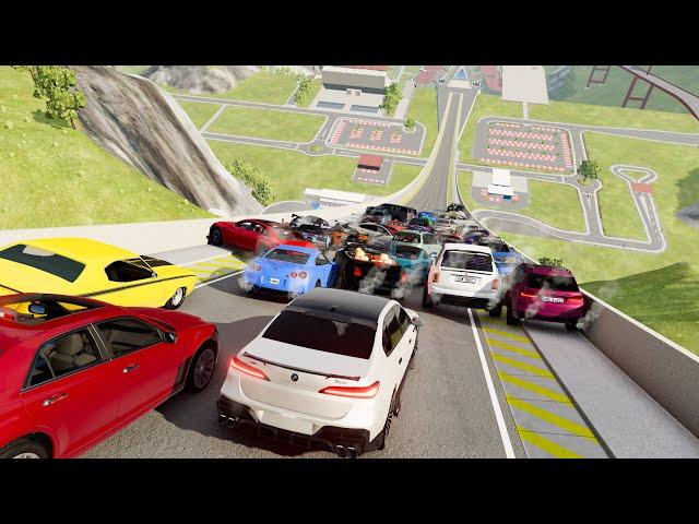 Big Ramp Jumps with Real Car Mods 10 - BeamNG Drive Crashes | DestructionNation