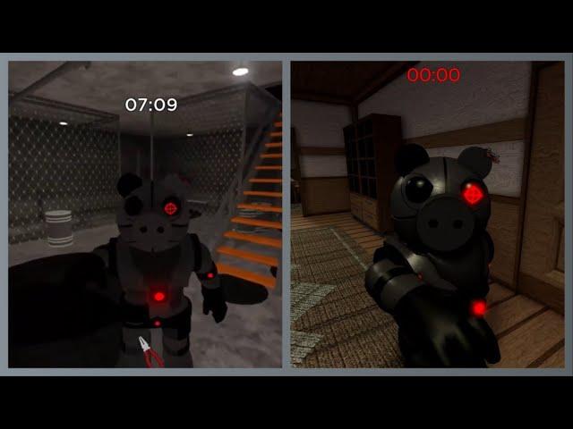 PIGGY BRANCHED REALITIES "OLD BASEMENT ROBBY" VS "NEW BASEMENT ROBBY" JUMPSCARE!