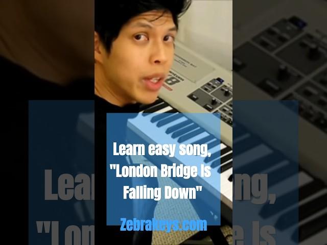 Learn to play easy piano song for beginners #zebrakeyslearnsongs