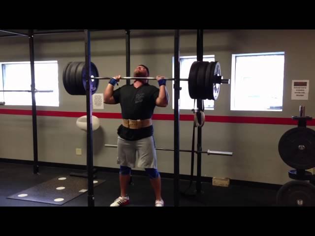 Matt Reynolds 300lb Strict Military Press STRONG Gym