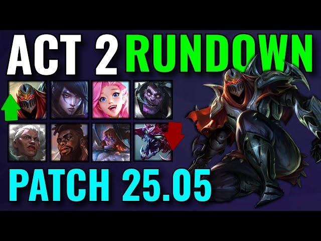 Season 2025 ACT 2 Patch Rundown | League of Legends (25.05)