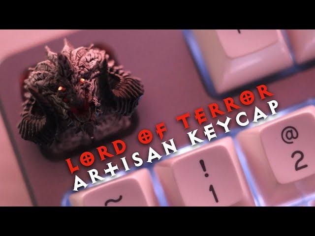 Lord of Terror Artisan Keycap Unboxing & Short Typing Sounds (CTRL, Holy Panda, SA Keycap)