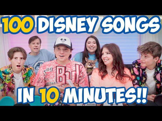 100 Disney Songs in 10 Minutes!?