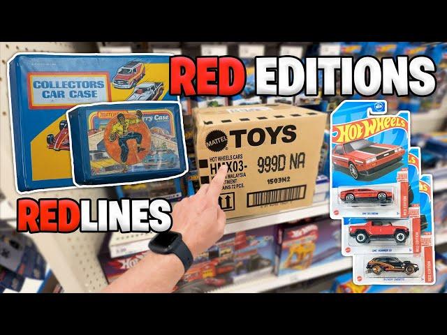 I Found The New Hot Wheels Red Editions & Vintage Redline Hot Wheels!