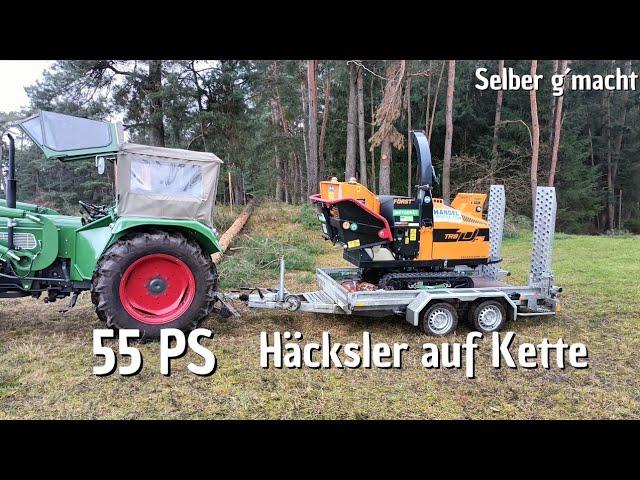 55 PS Häcklser  im Wald | Raupenfahrwerk | Anhänger droht abzurutschen