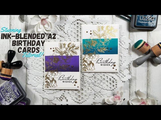 Beautiful Clean and Simple Blended Birthday Cards | Collab with Lauren Taylor Made