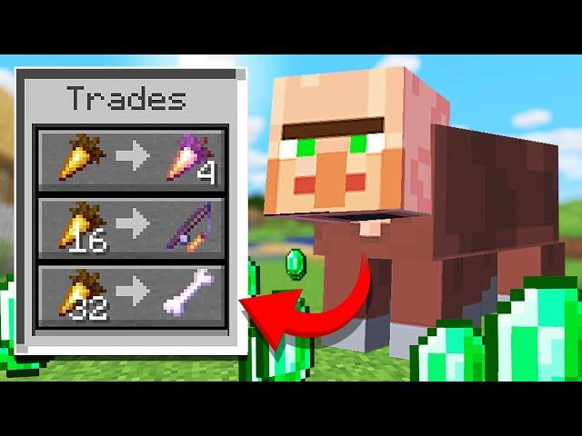 Minecraft but every mob has Villager trades...