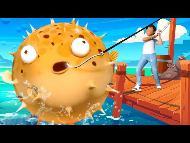 PUFFERFISH CAUGHT BY A FISHERMAN! - I Am Fish Part 17 | Pungence