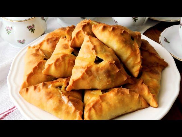 ТАТАРСКИЕ ЭЧПОЧМАКИ!УДАЧНЫЙ РЕЦЕПТ СОЧНЫХ И ВКУСНЫХ ТРЕУГОЛЬНИКОВ!/Triangles with meat and potatoes