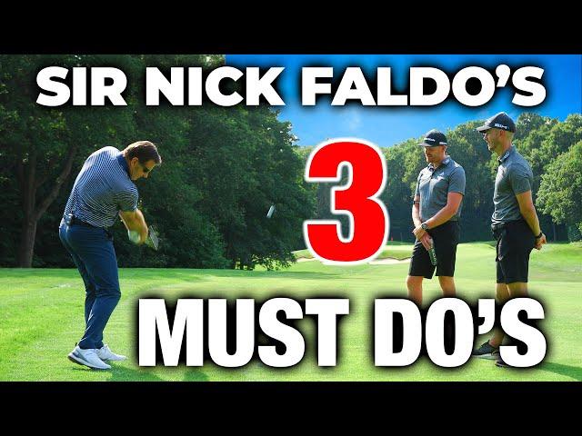 Sir Nick Faldo's 3 MUST DO'S With Your Irons | ME AND MY GOLF