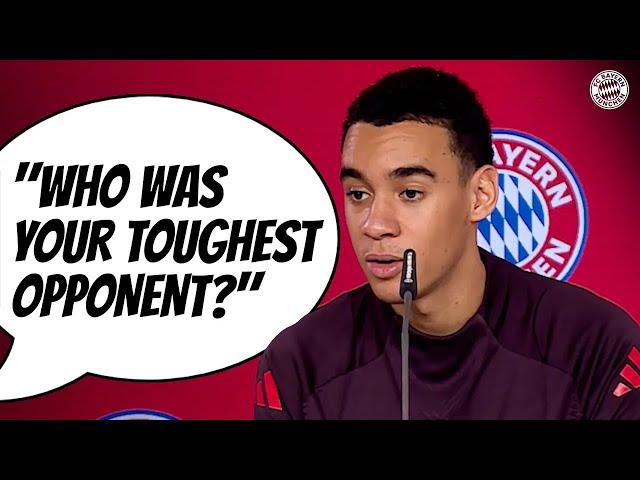 Jamal Musiala faces tough questions from kids  | FC Bayern KidsClub Press Conference