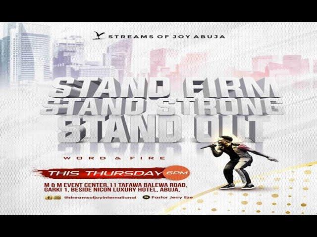 STAND FIRM; STAND STRONG; STAND OUT! [PART 3] || MIDWEEK SERVICE || 19TH JUNE 2025